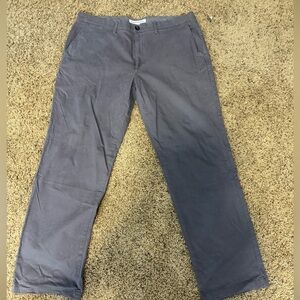 Men’s Amazon essentials gray casual pants, size 38X32